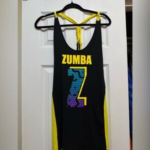 Zumba Fitness Black and Yellow Tank Top